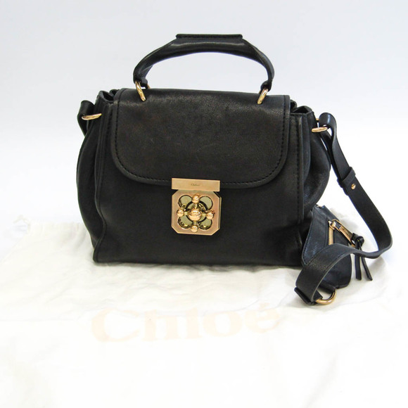 Chloé Elsie 01 13 50 65 Women's Leather Handbag,Shoulder Bag Black - Picture 13 of 13